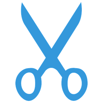 Blue Scissors Icon