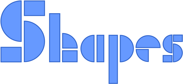 Shapes Text Made With Geometric Shapes - Shapes Text Clipart, HD Png Download PNG image with a transparent background, free high-resolution download