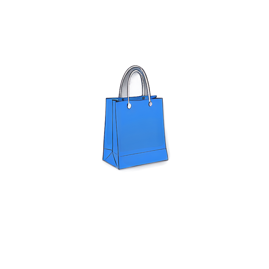 Blue Shopping Bag Png Bqq37