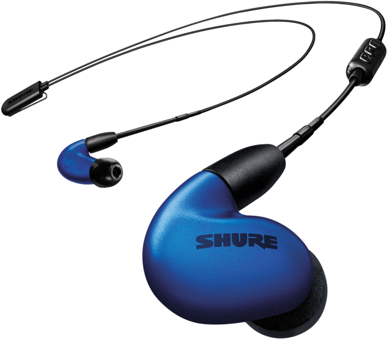 Blue Shure Earphones