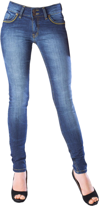 Blue Skinny Jeans Product Display