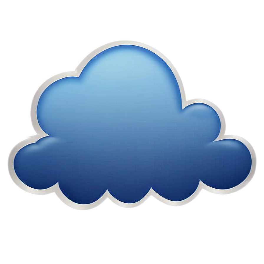 Blue Sky Cloud Emoji Png Rue12