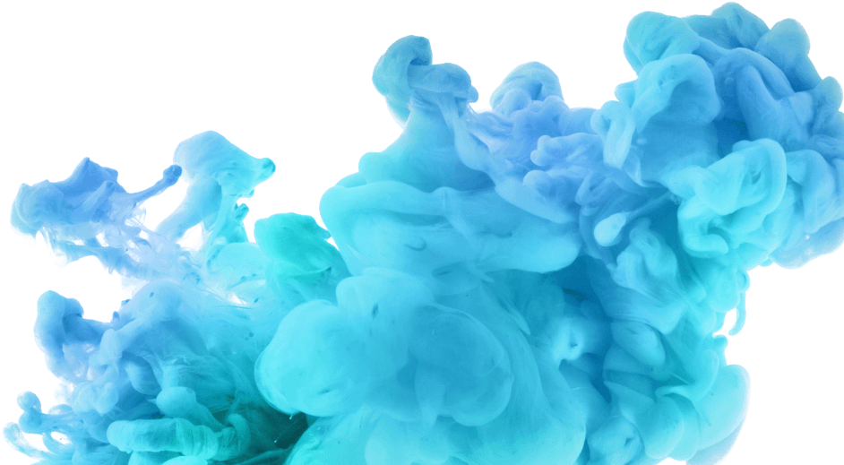 Blue Smoke Abstract PNG with transparent background