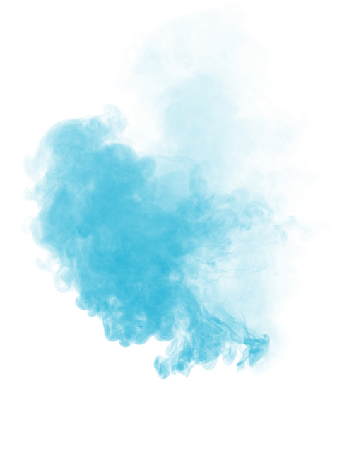 Blue Smoke Abstract PNG with transparent background