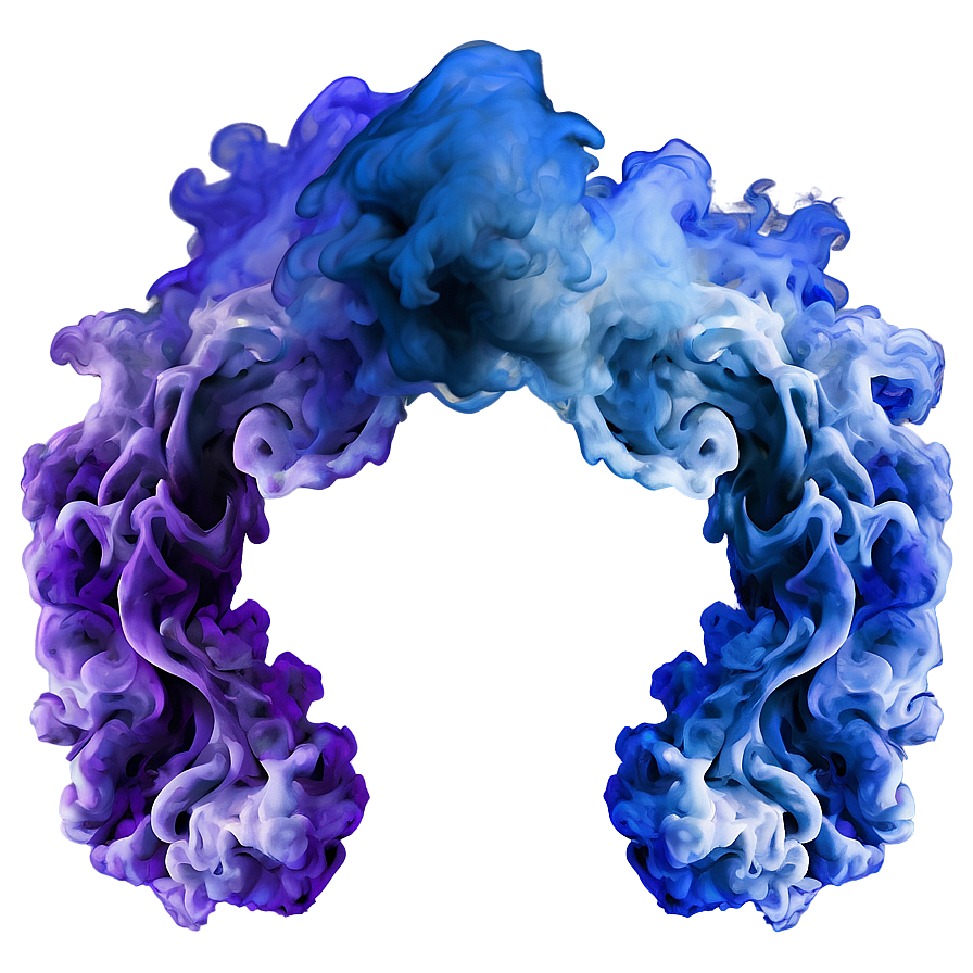 Blue Smoke Frame Png 05232024