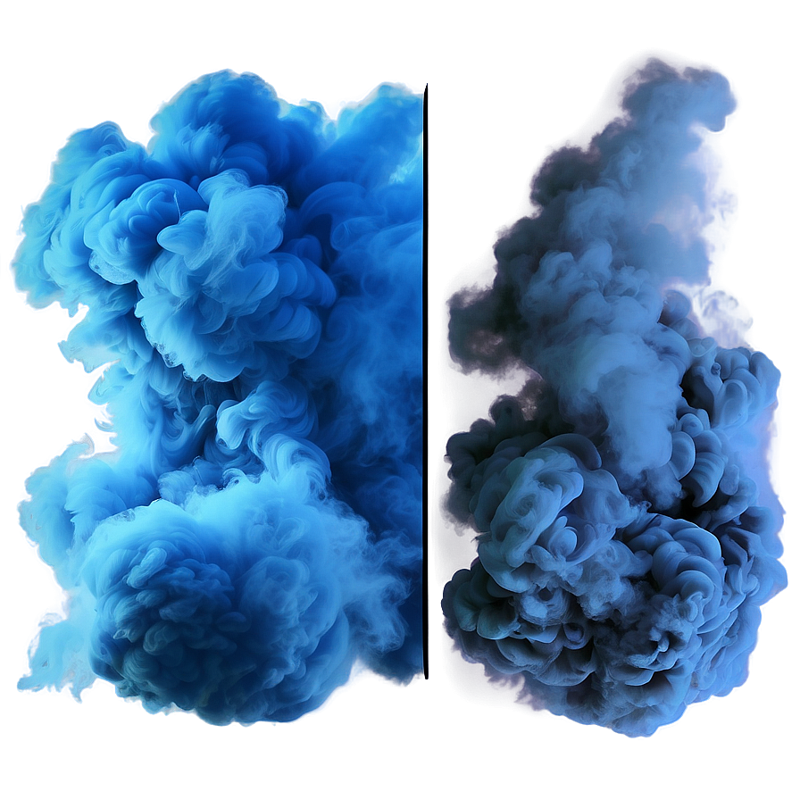 Blue Smoke Mist Png 33