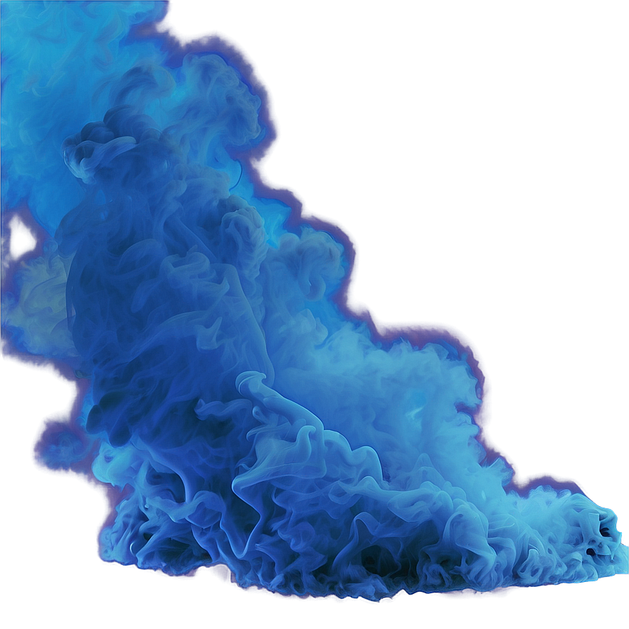 Blue Smoke Overlay Png 05232024