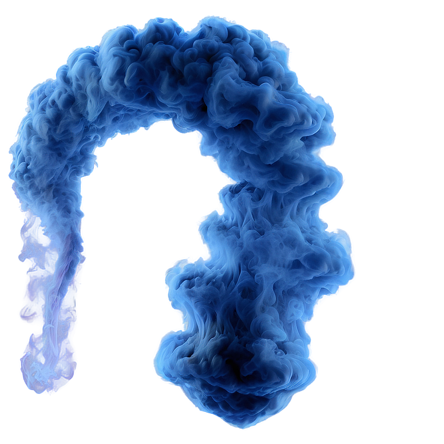 Blue Smoke Swirl Png 05232024