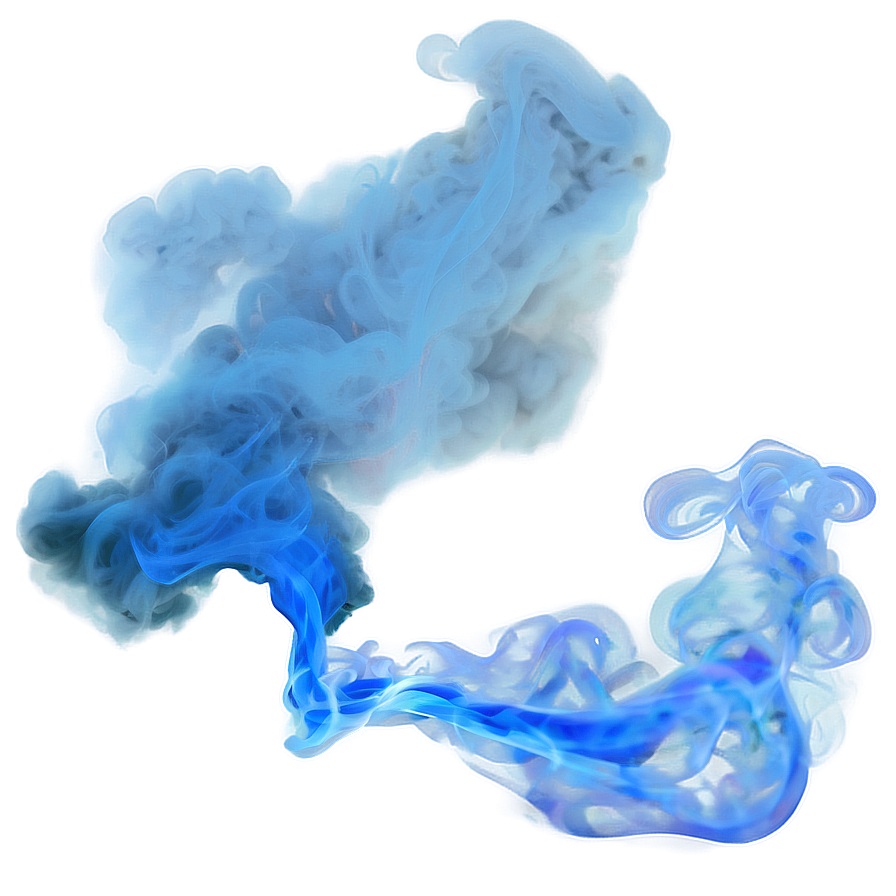 Blue Smoke Trail Png 1