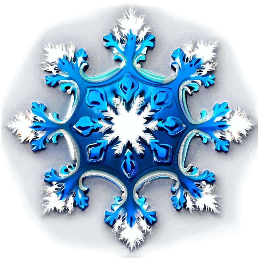 Blue Snowflake Design Png 47