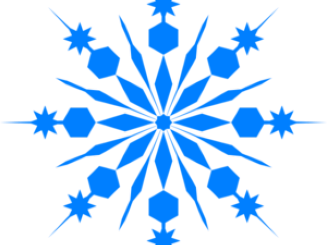 Blue Snowflake Pattern