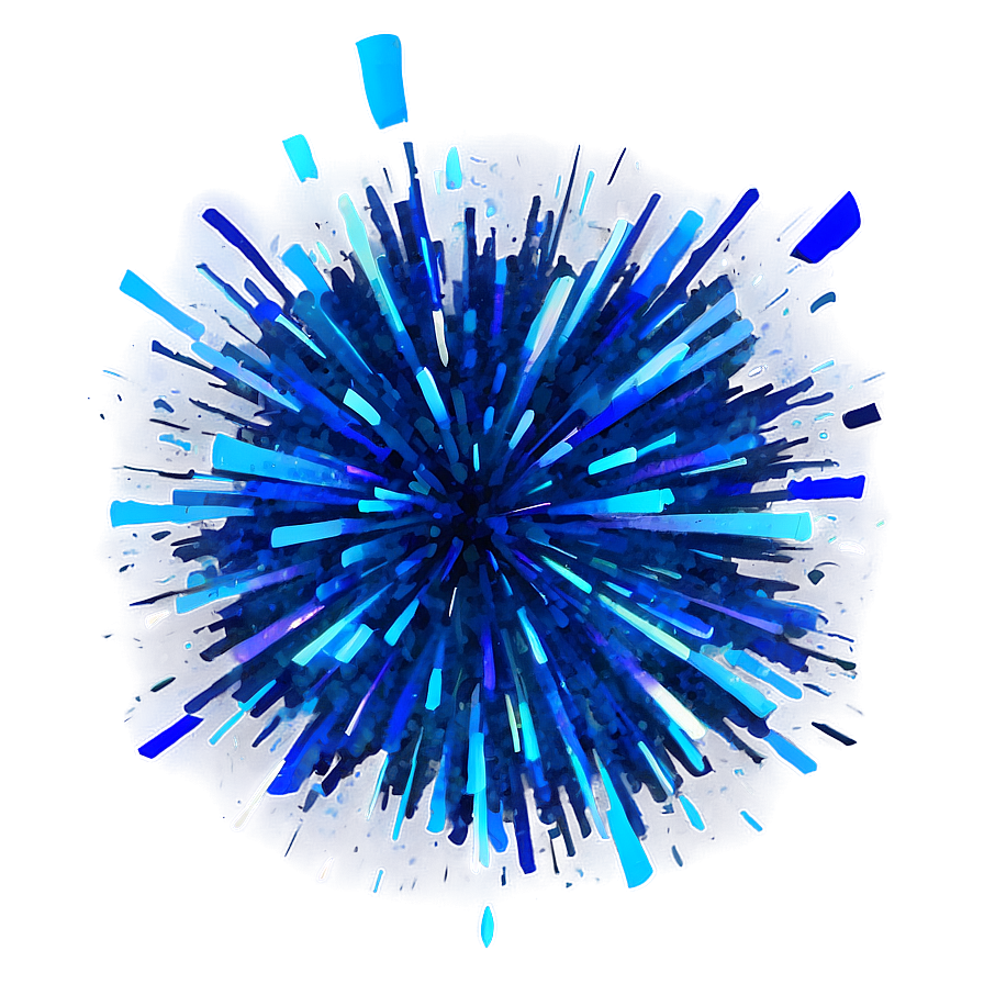 Blue Sparkle Explosion Png 25