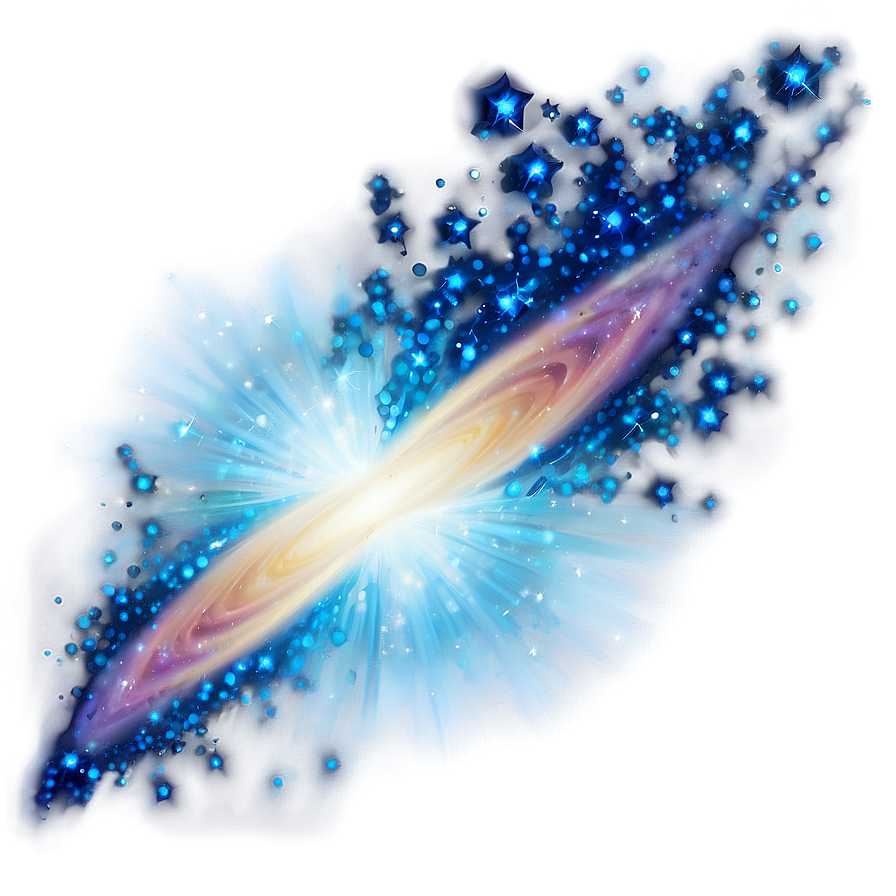 Blue Sparkle Galaxy Png Ojm