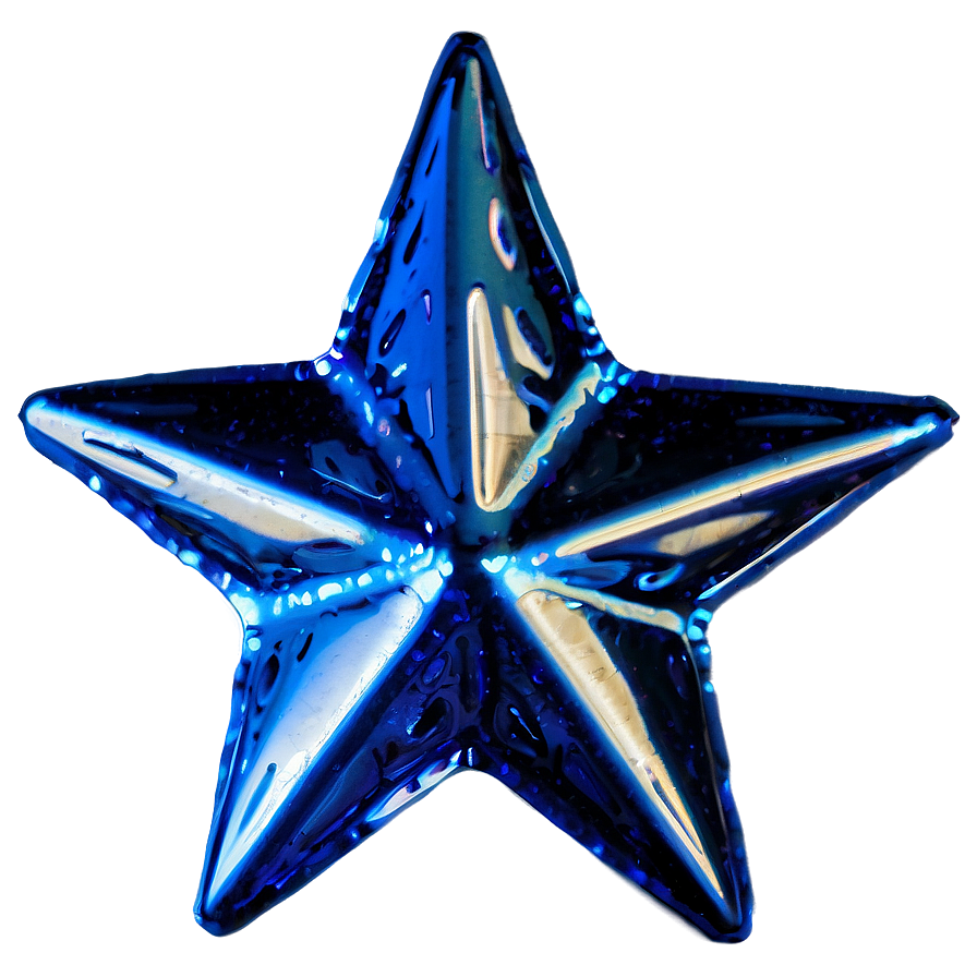 Blue Sparkle Star Png 06262024