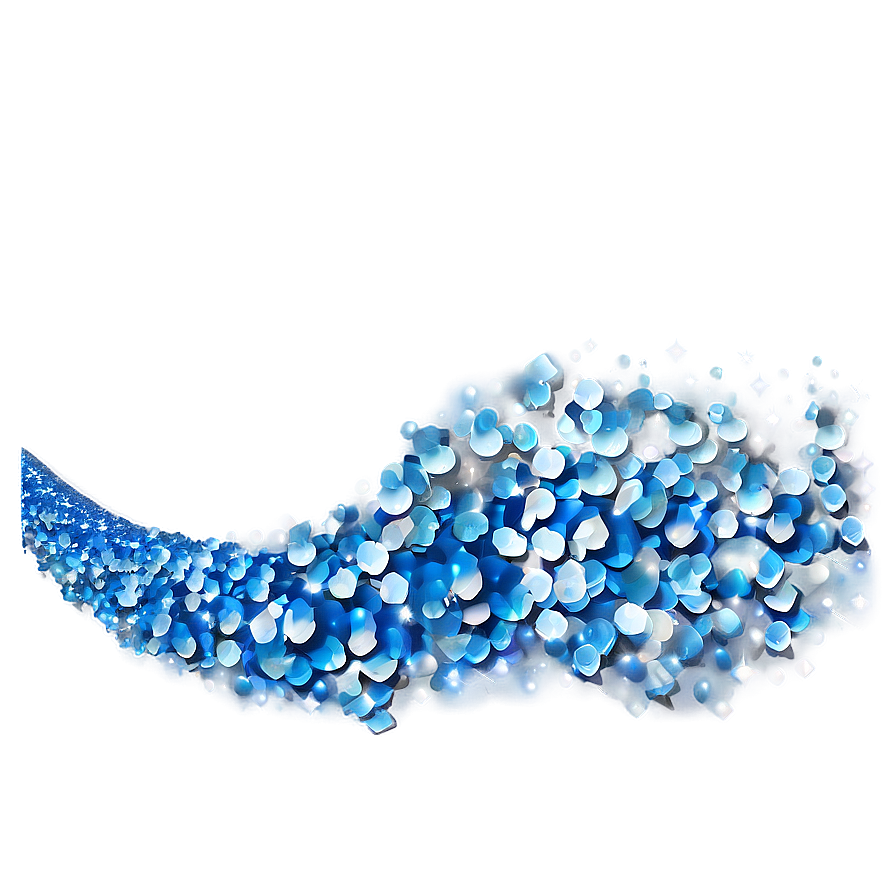 Blue Sparkle Wave Png Bxl