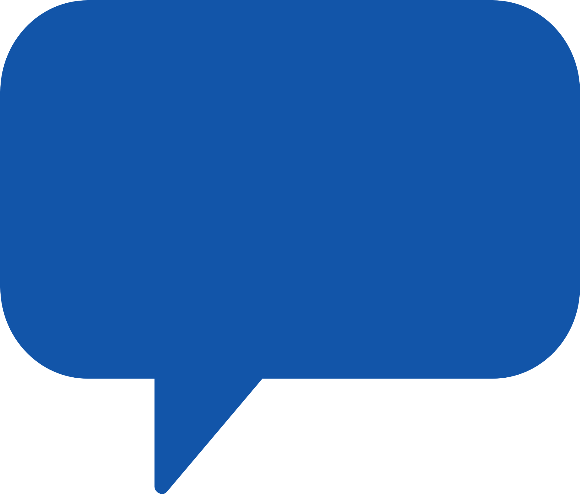 Blue Speech Bubble Graphic