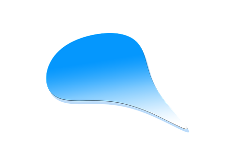Blue Speech Bubble Icon PNG with transparent background
