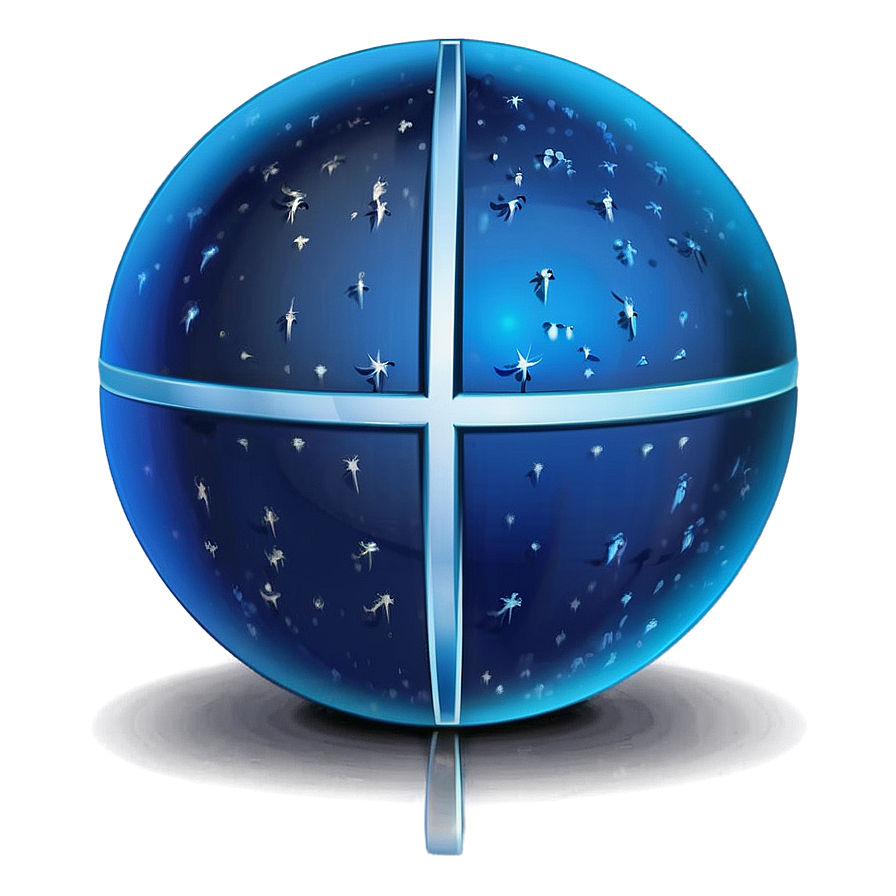 Blue Sphere Icon Png Cbq11