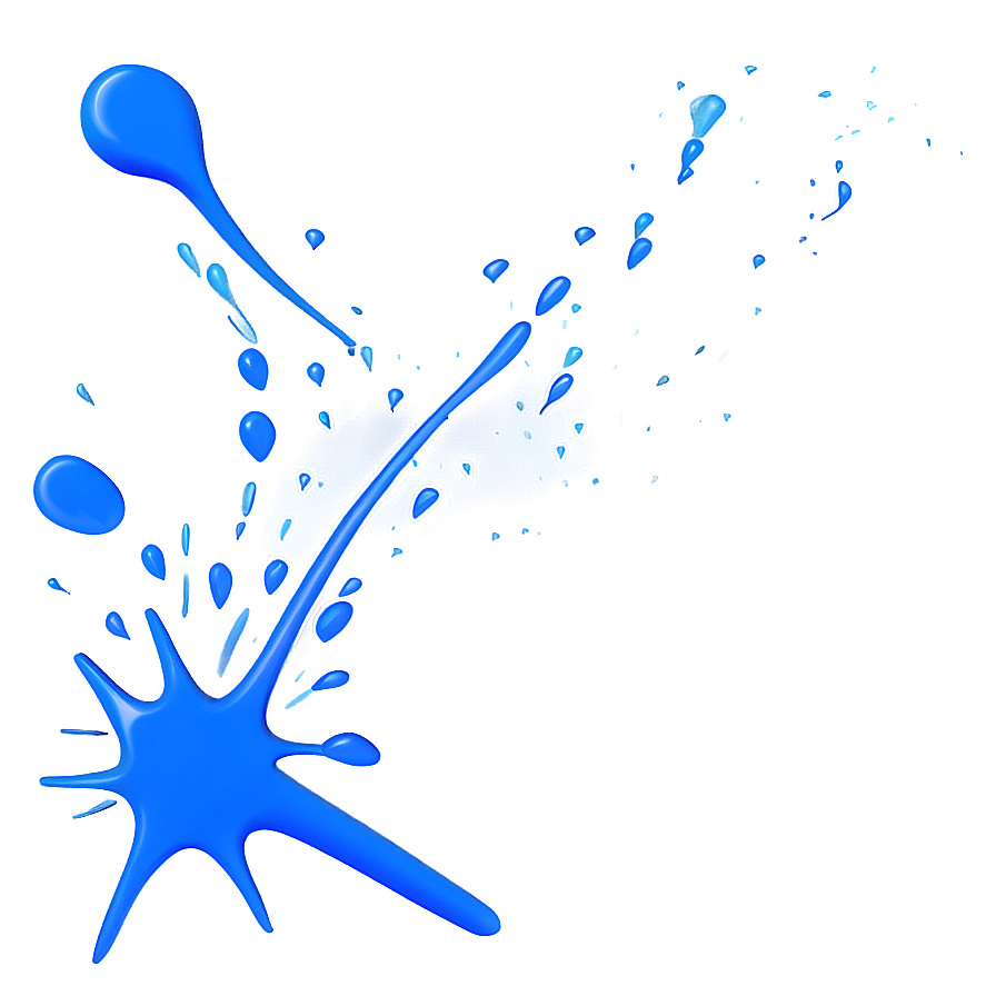 Blue Splat Png 06122024