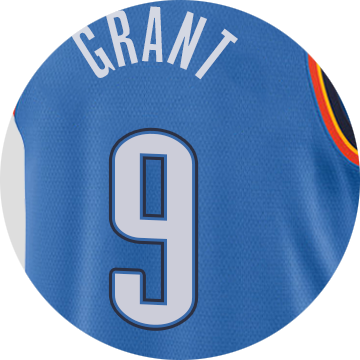 Oklahoma City Thunder Jerami Grant - Oklahoma City Thunder PNG with transparent background