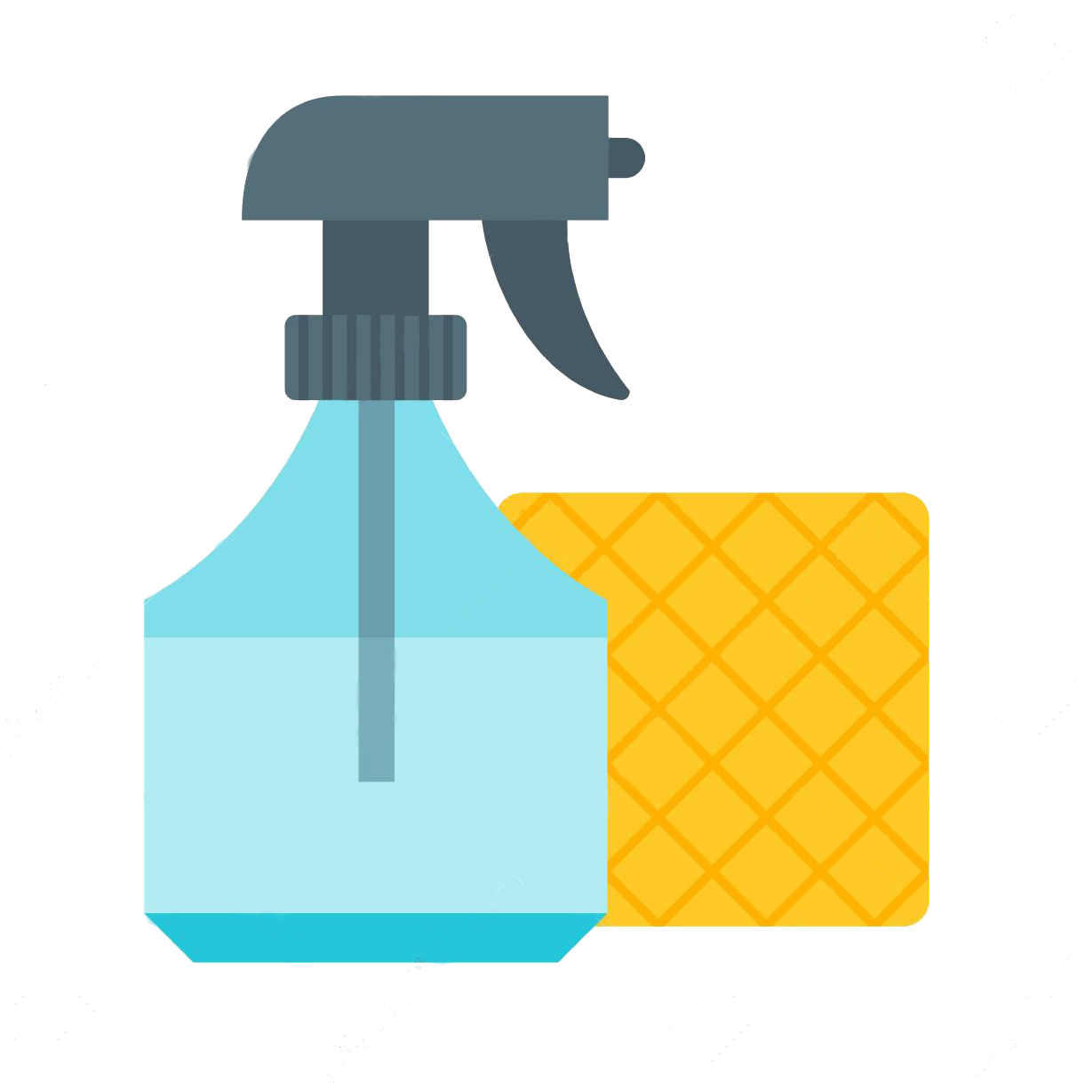 Spray Bottle And Cloth Clip Art - Spray Bottle And Cloth Clipart, HD Png Download PNG image with a transparent background, free high-resolution download