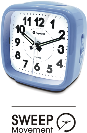 Blue Square Hopewell Alarm Clock