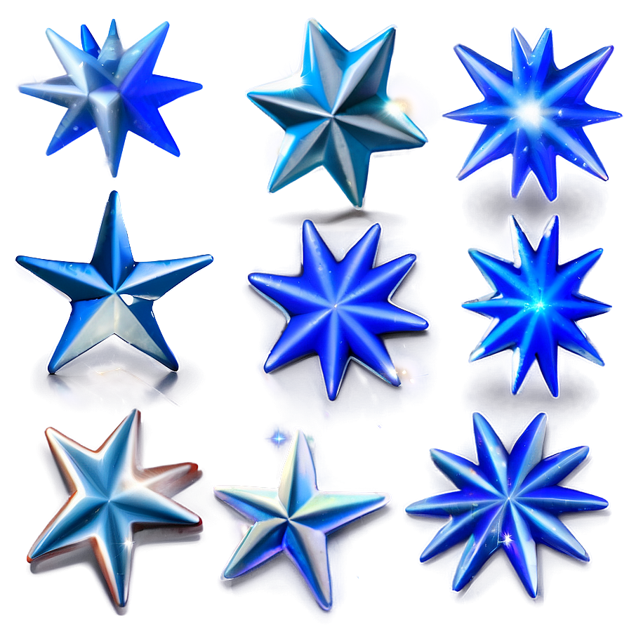 Blue Stars Overlay Png Ihj79