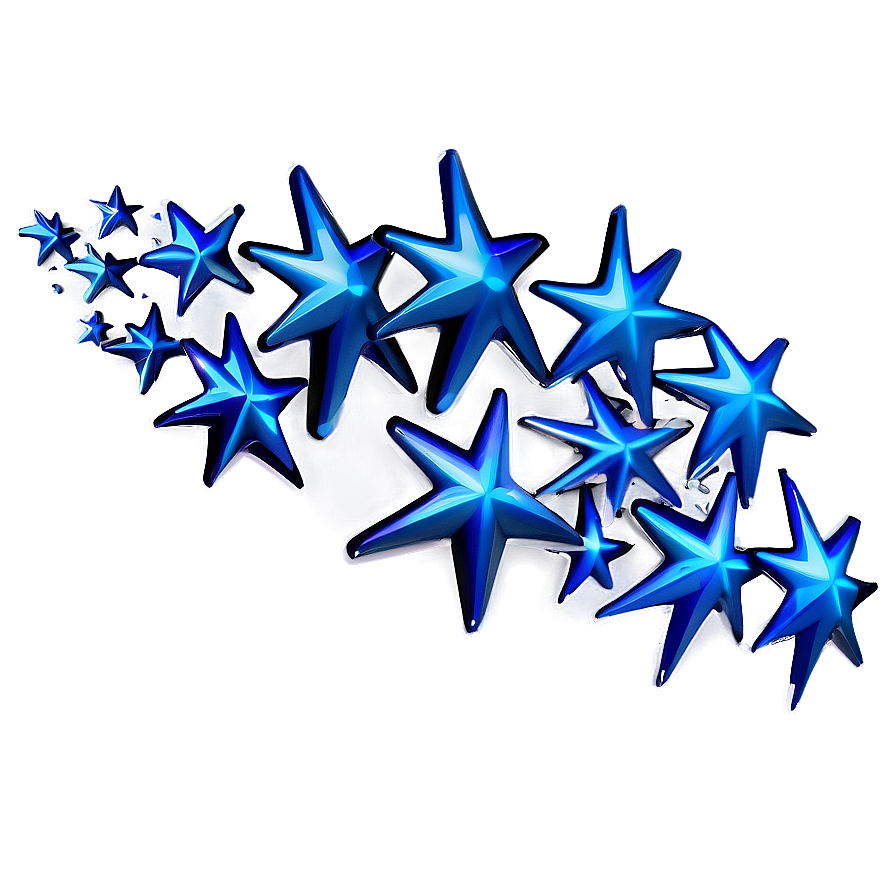 Blue Stars Swirl Png Xeo