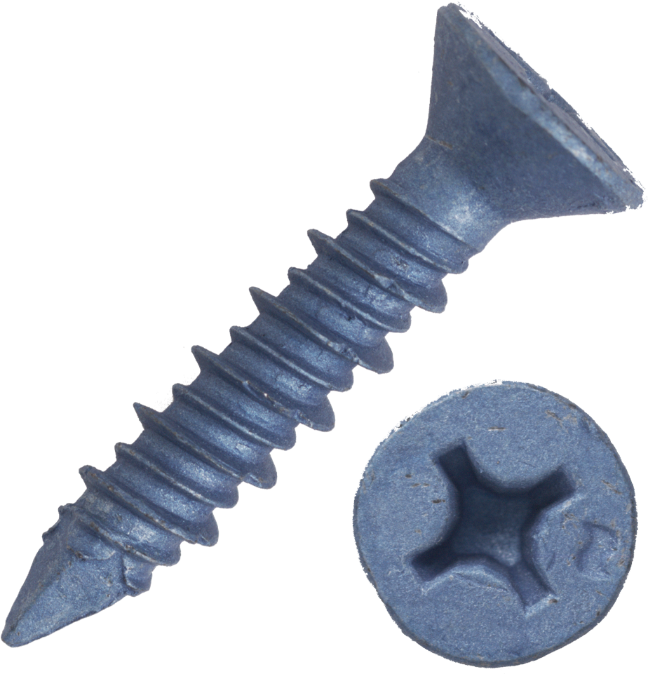 Blue Steel Phillips Head Screw