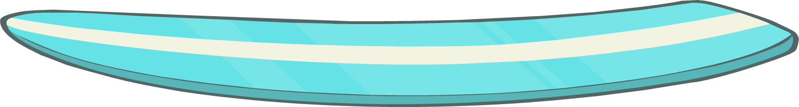 Blue Striped Surfboard Graphic