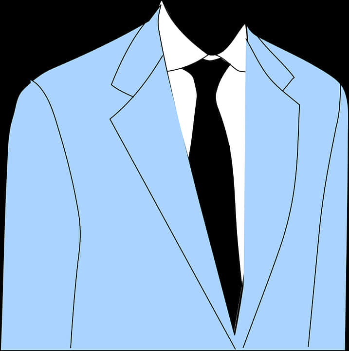 Blue Suit Illustration