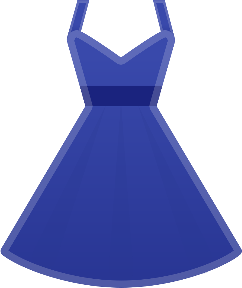 Blue Summer Dress Vector