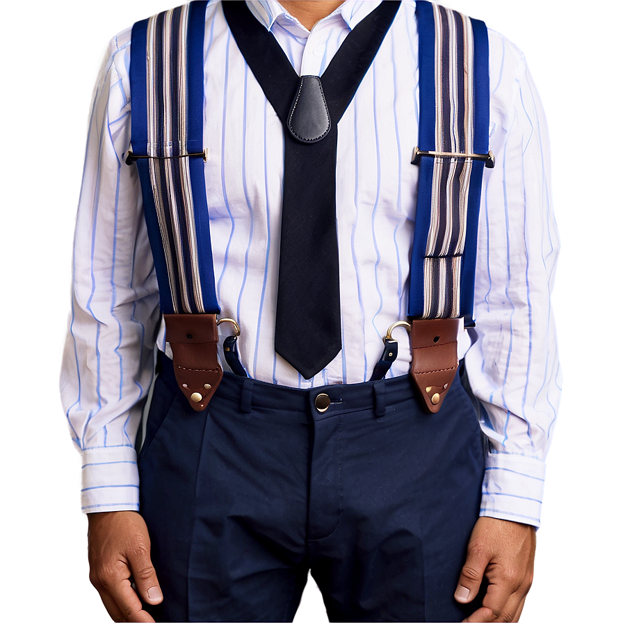 Blue Suspenders Png 06282024