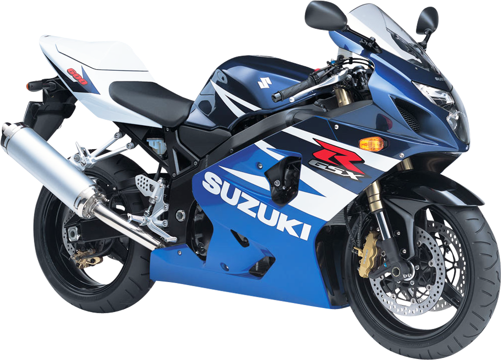 Blue Suzuki G S X Sportbike