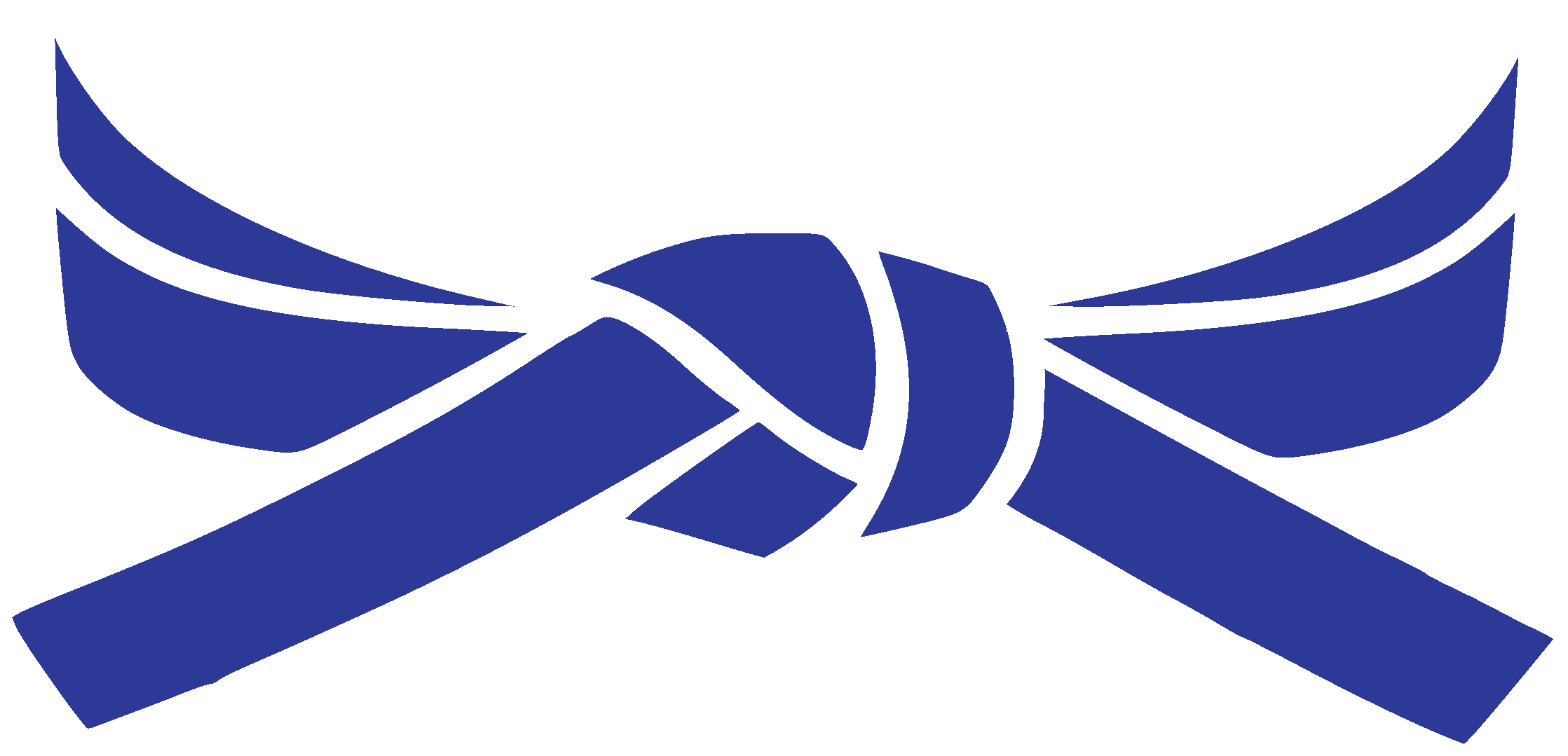 Blue Taekwondo Belt Vector