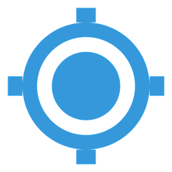 Blue Target Icon