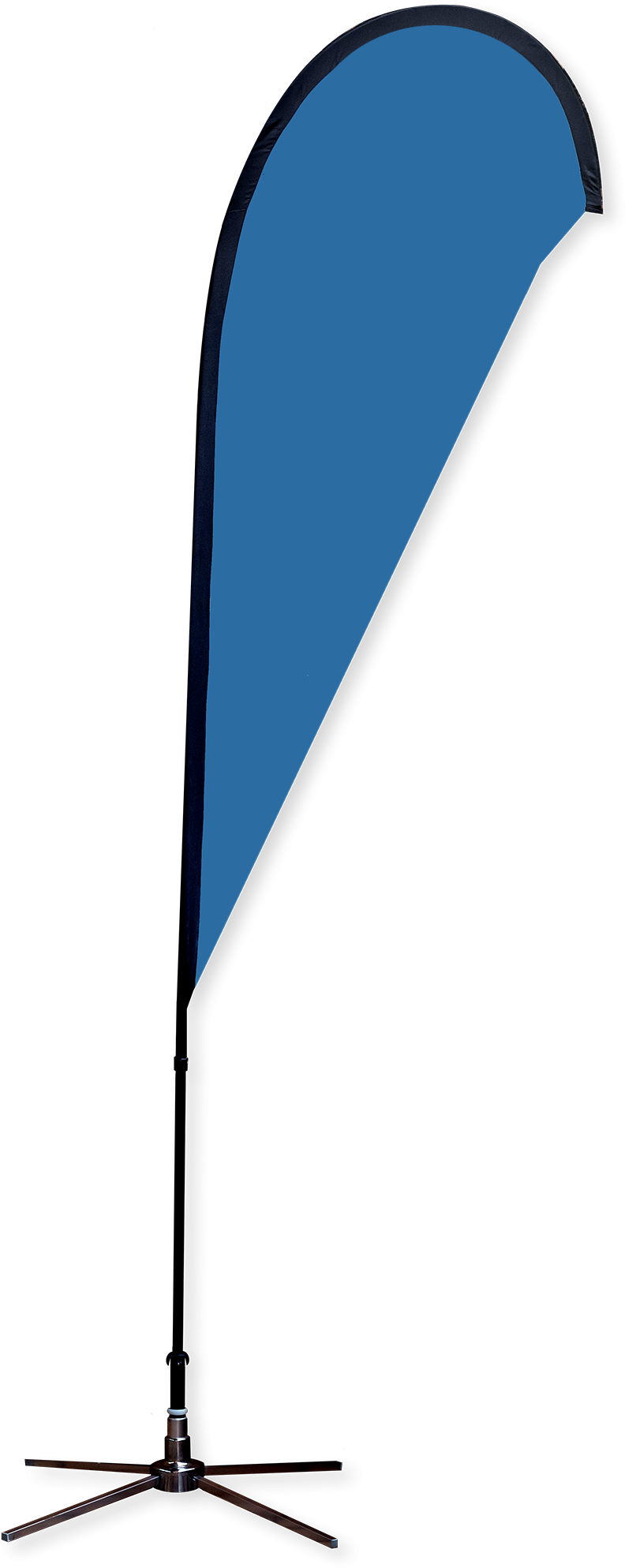 Blue Teardrop Banner Stand