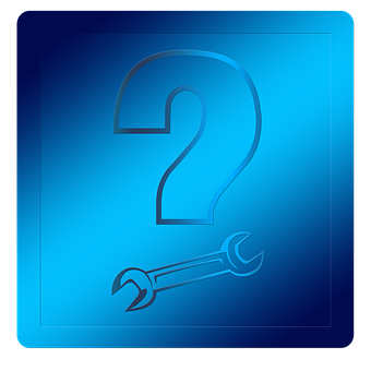 Blue Technical Support Icon