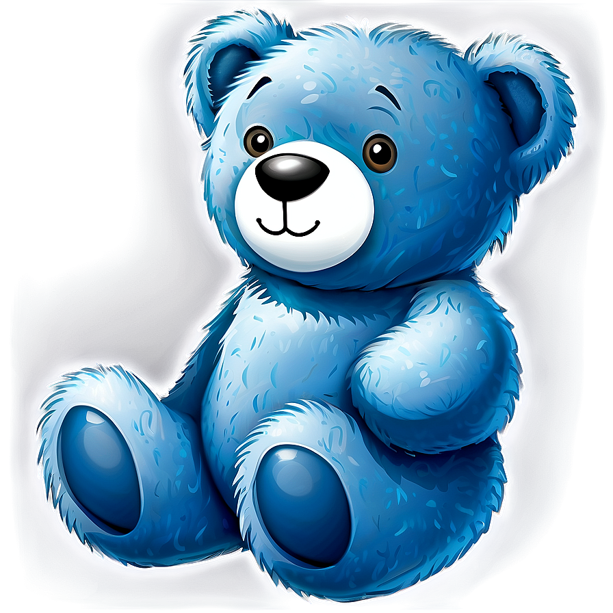 Blue Teddy Bear PNG 05212024 PNG with transparent background