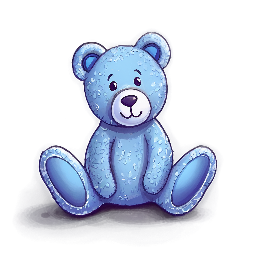 Blue Teddy Bear PNG 91 PNG with transparent background