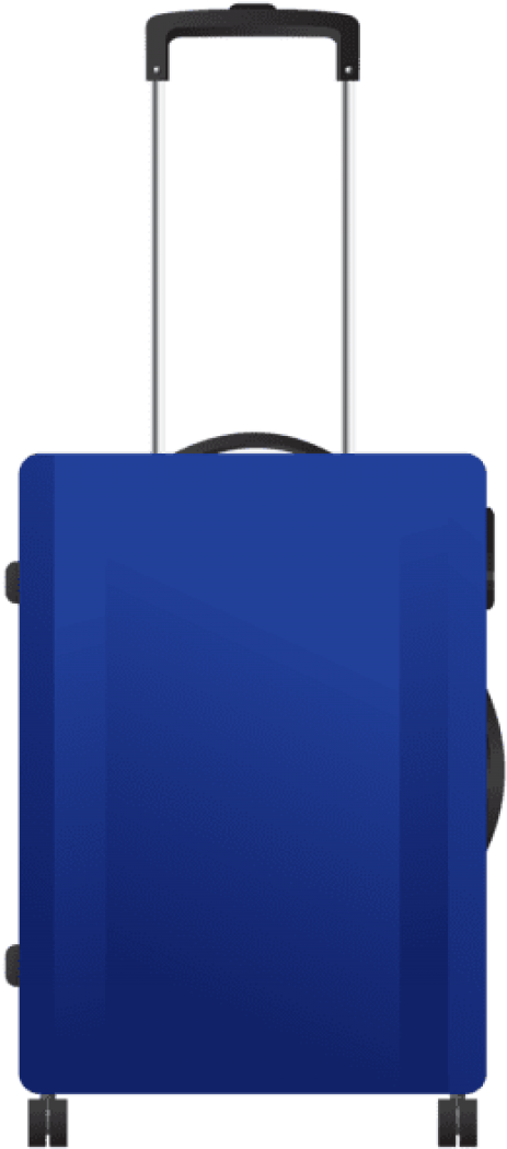 Blue Travel Suitcase