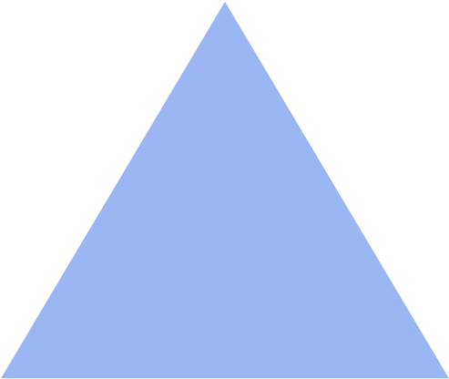 Triangle - Blue Equilateral Triangle PNG image with a transparent background, free high-resolution download