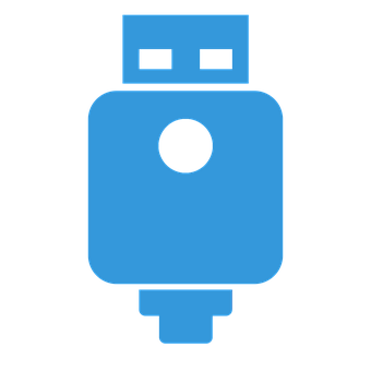 Blue_ U S B_ Flash_ Drive_ Icon