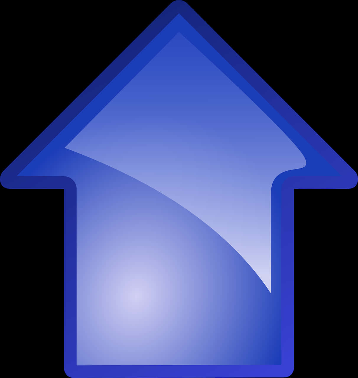 Blue Upward Arrow