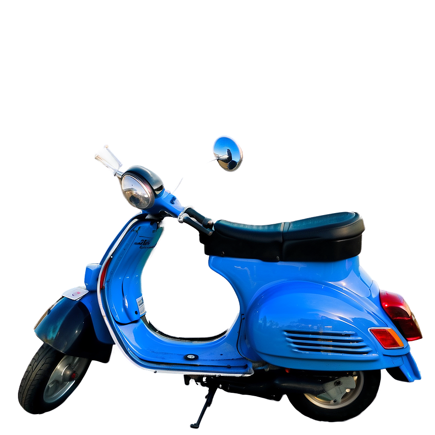 Blue Vespa Overhead View Png Llx25