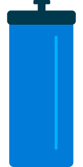 Blue Water Bottle Icon PNG with transparent background