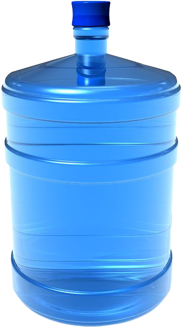 Blue Water Bottle Plastic Container