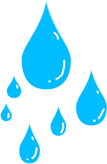 Blue Water Drops Illustration