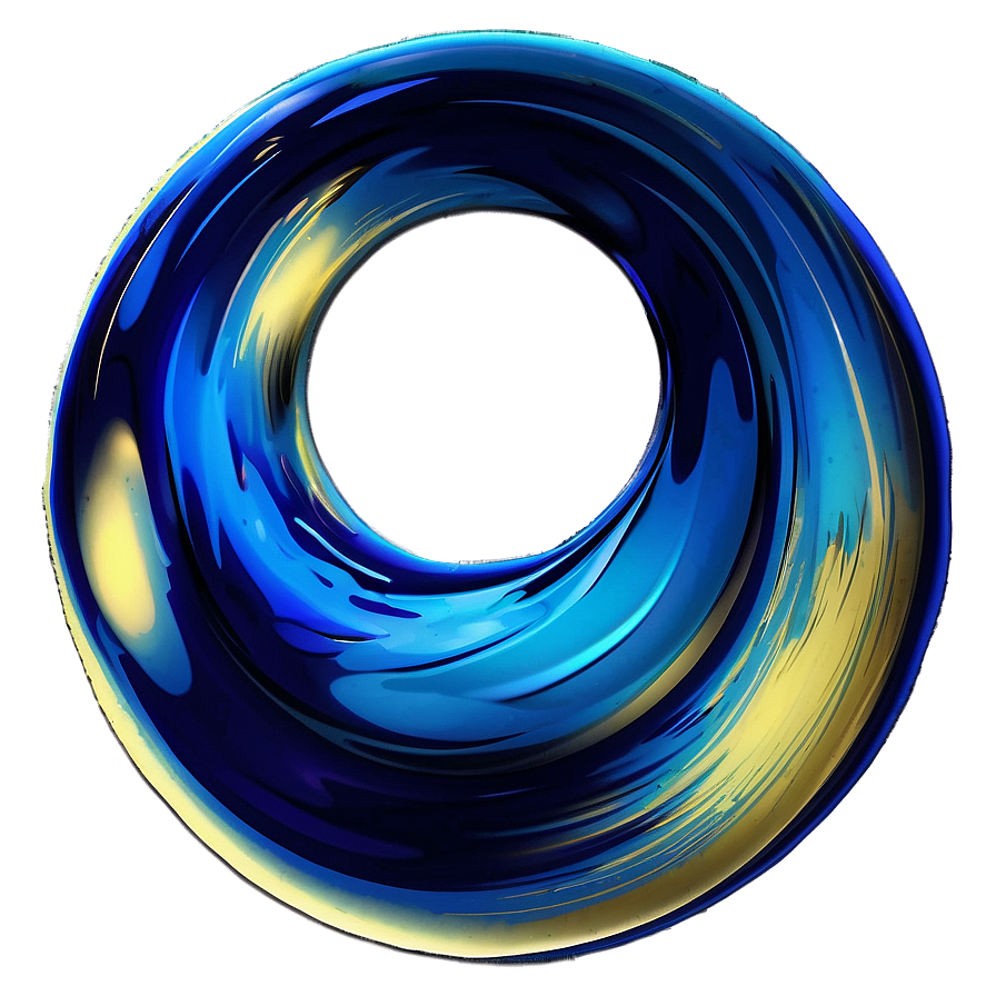 Blue Wave Abstract Art Png 72