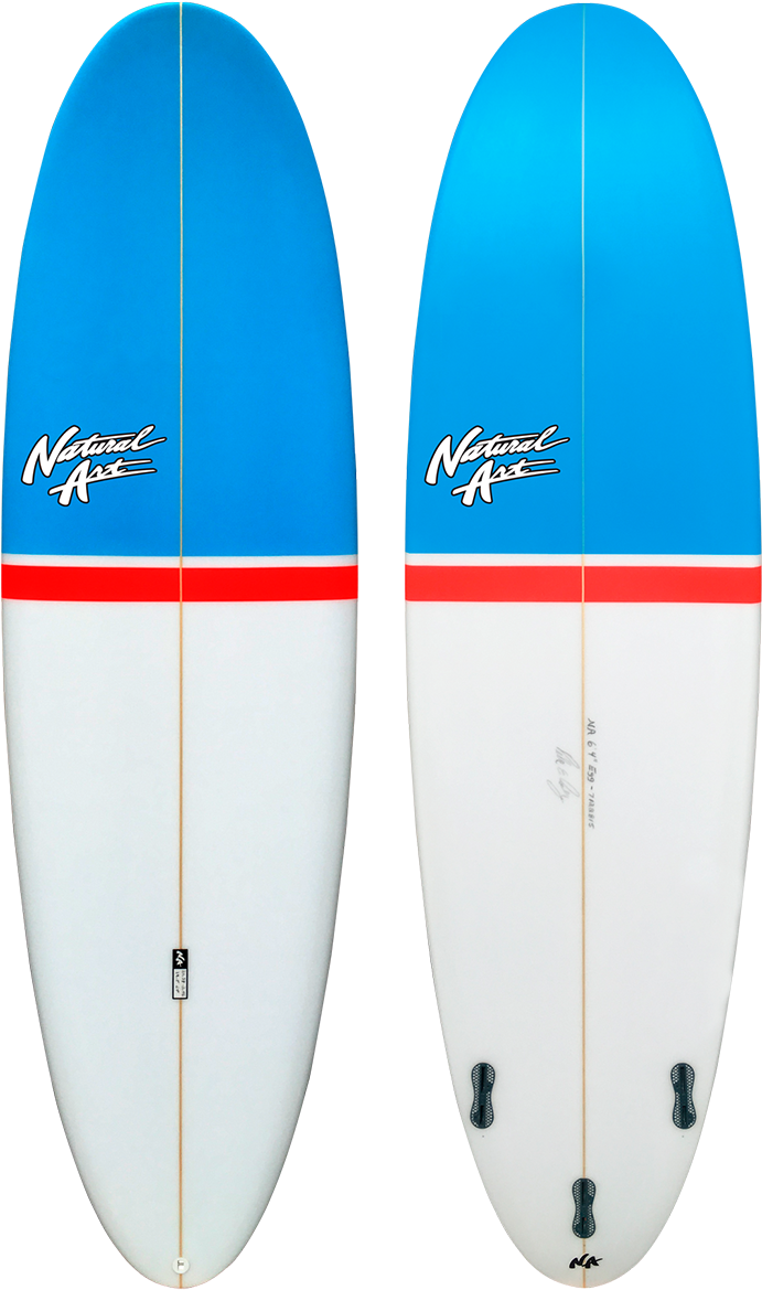 Blue White Surfboards Natural Art